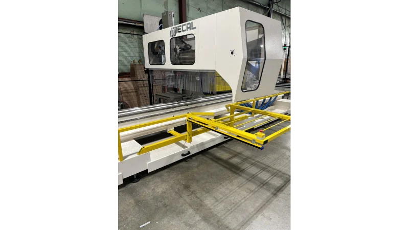 CNC profile machining centres 4axes mecal atlas installation 1