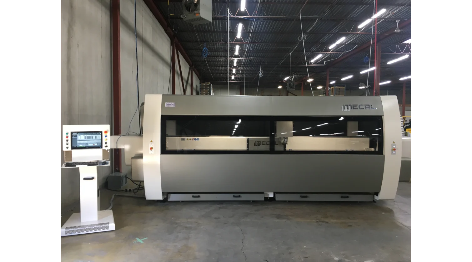 int machinery CNC profile machining centres 4axes mecal falcon installation 10