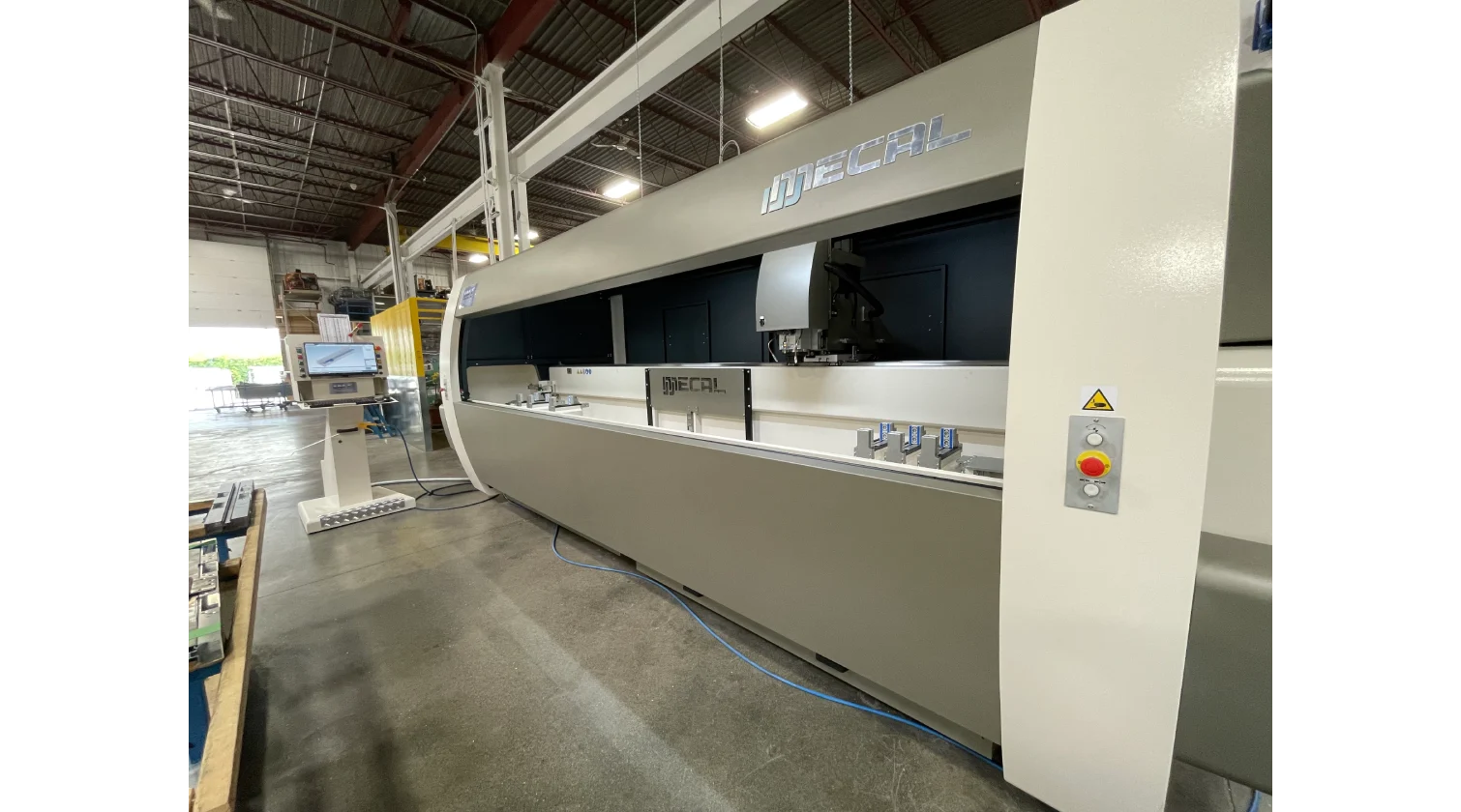 int machinery CNC profile machining centres 4axes mecal falcon installation 2