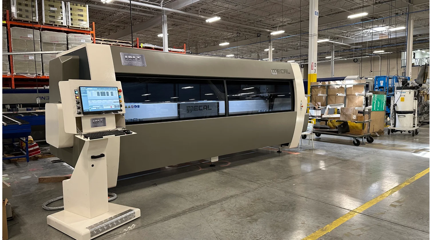 int machinery CNC profile machining centres 4axes mecal falcon installation 3