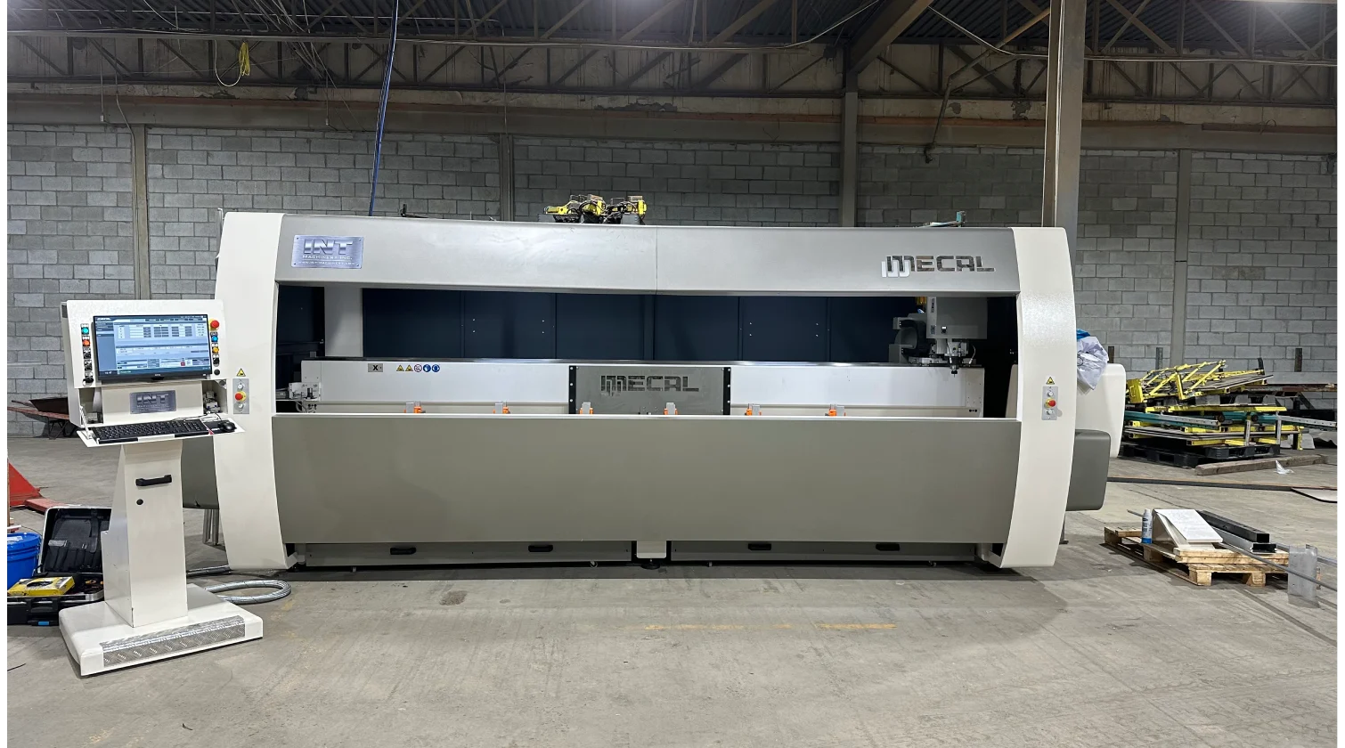 int machinery CNC profile machining centres 4axes mecal falcon installation 4