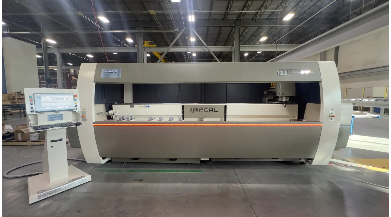 int machinery CNC profile machining centres 4axes mecal falcon installation 5