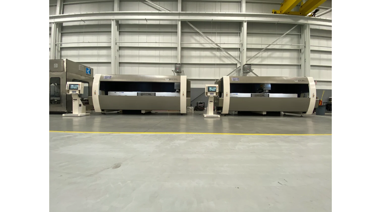 int machinery CNC profile machining centres 4axes mecal falcon installation 6