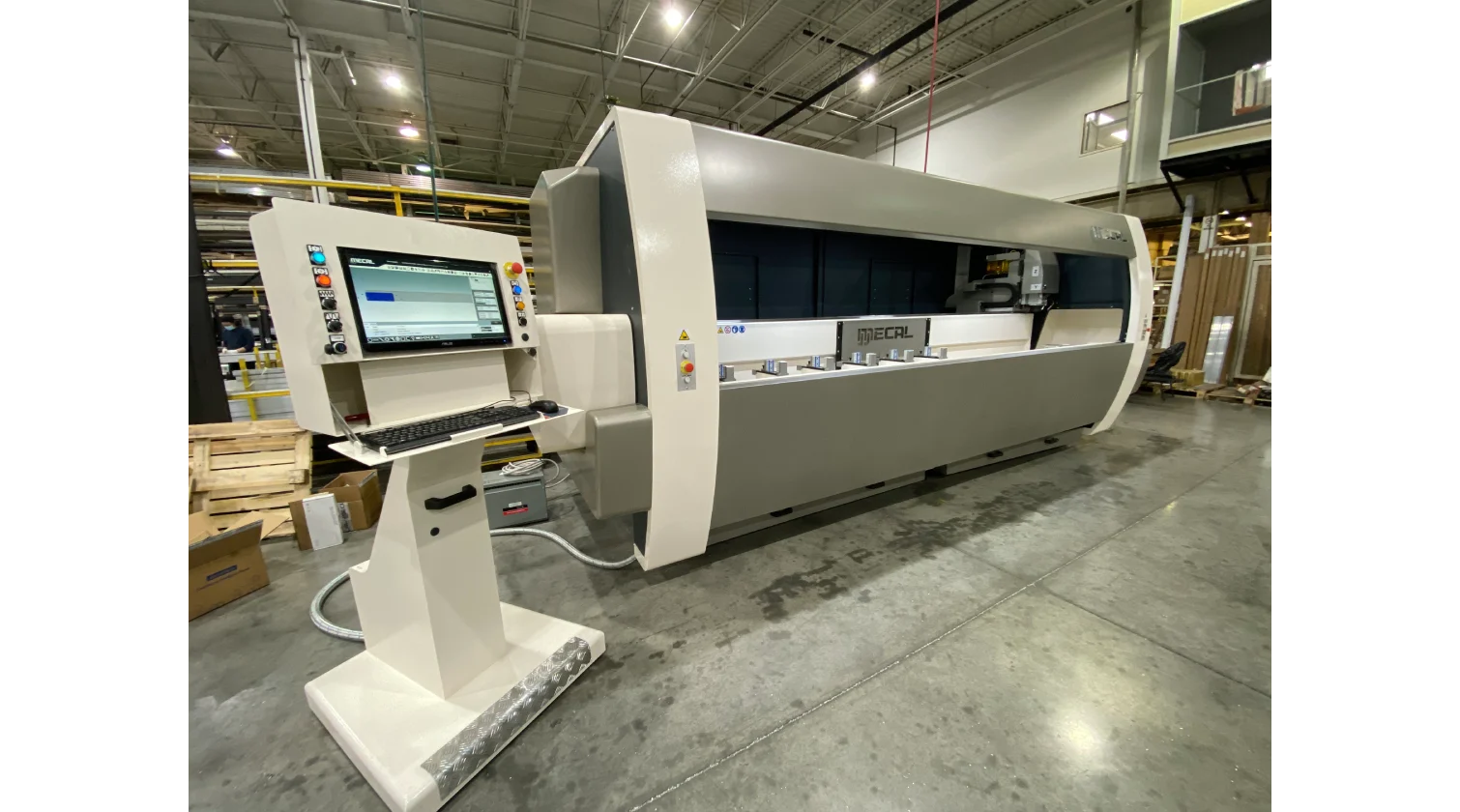 int machinery CNC profile machining centres 4axes mecal falcon installation 7