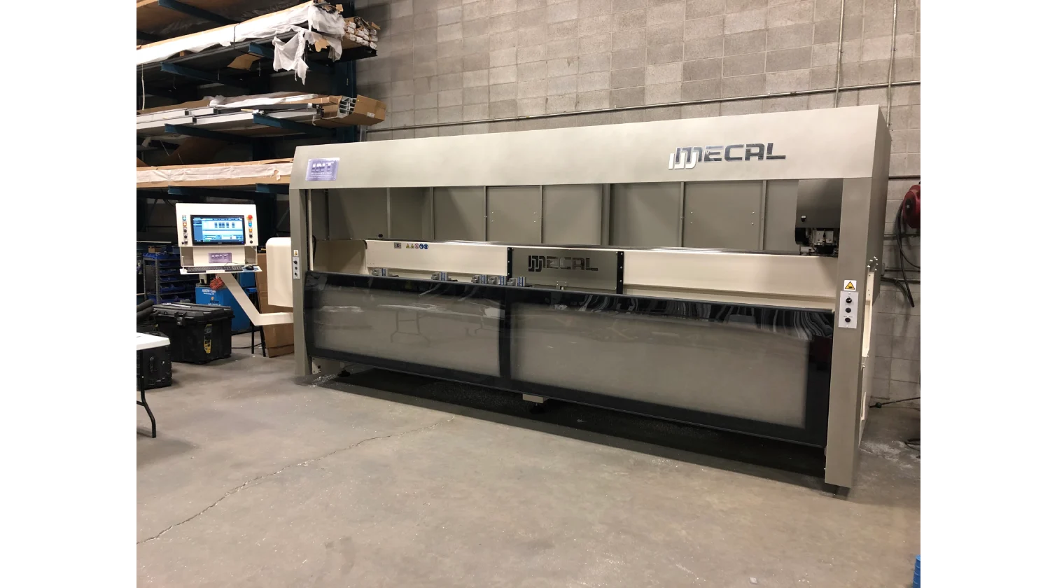 int machinery CNC profile machining centres 4axes mecal kosmos installation 4