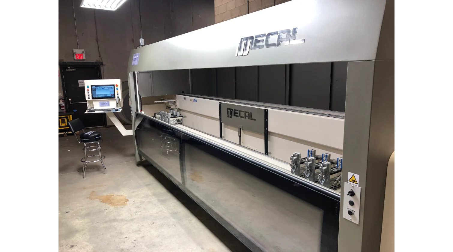 int machinery CNC profile machining centres 4axes mecal kosmos installation 9
