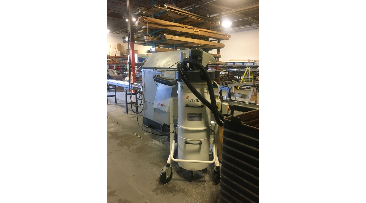 int machinery aluminum dust collector iVision iV2 1 installation 4