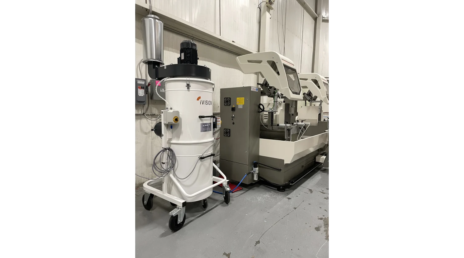 int machinery aluminum dust collector iVision iV3 installation 2