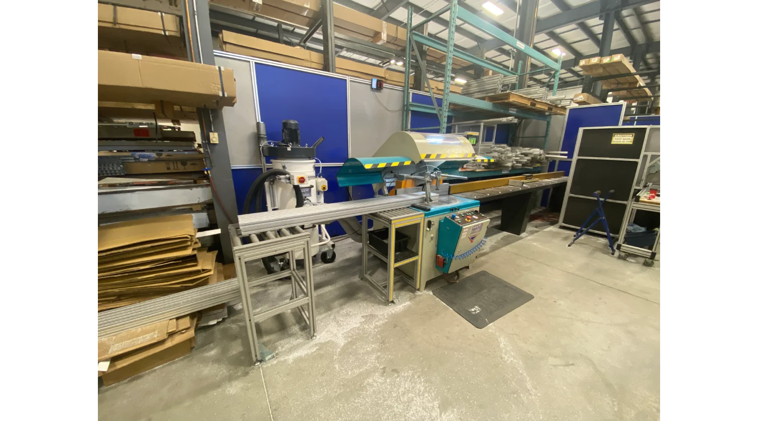 int machinery aluminum length stop positioner razorGage RG3 installation 1