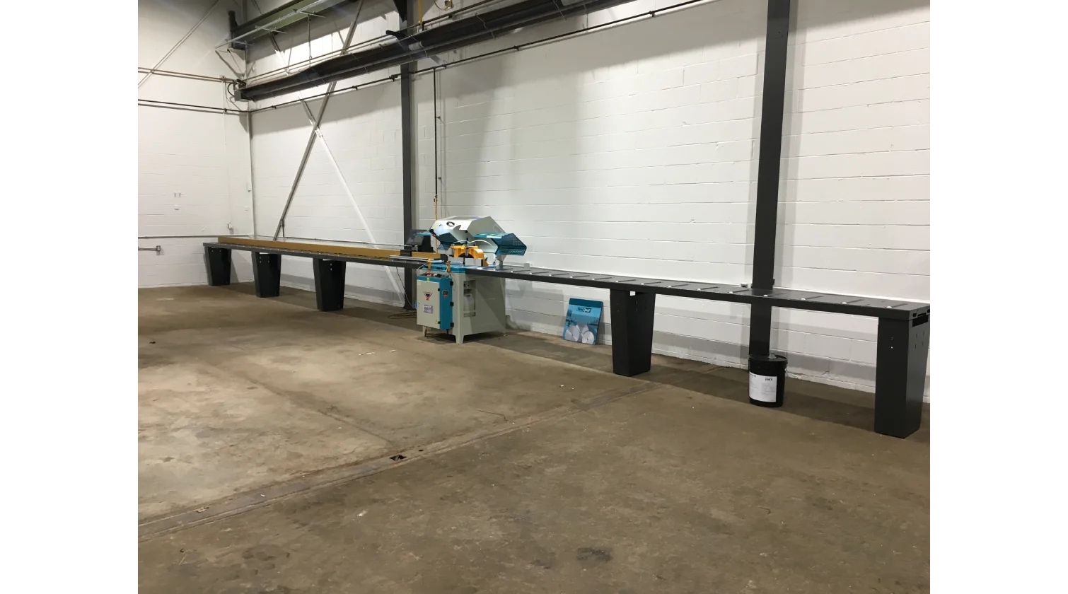 int machinery aluminum length stop positioner razorGage RG3 installation 4