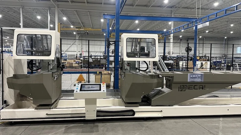 int machinery double mitre saw compound Mecal TDC 622 Edgemaster