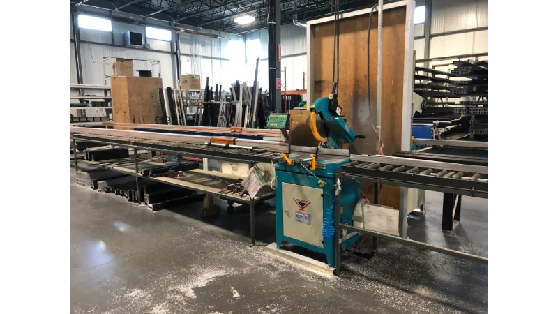 int machinery single head saw down cut saw KD 400PS installation 3