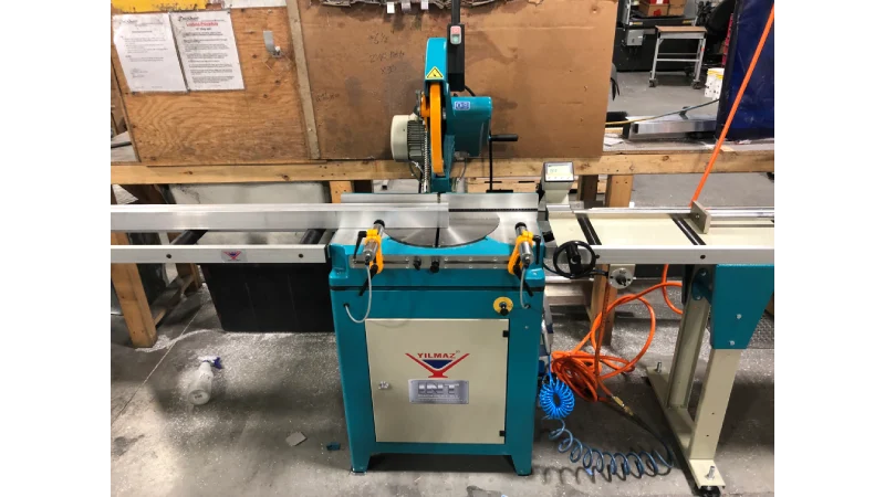 int machinery single head saw down cut saw KD 400PS installation 4