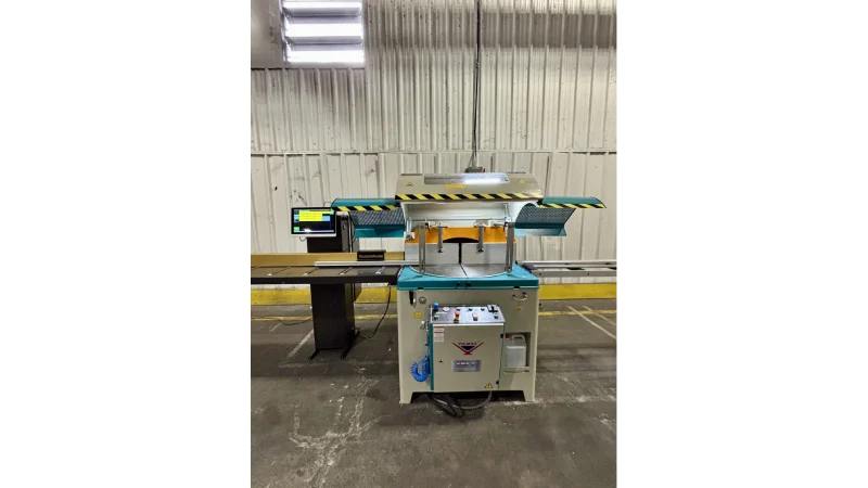 int machinery single head saw up cut saw ACK 700 installation in louisville 2