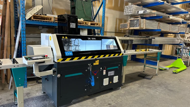 int machinery automatic cutting saw Yilmaz SK 500D installation 1