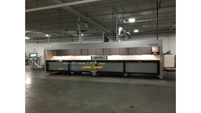 CNC profile machining centres 4axes mecal gianos installation 4