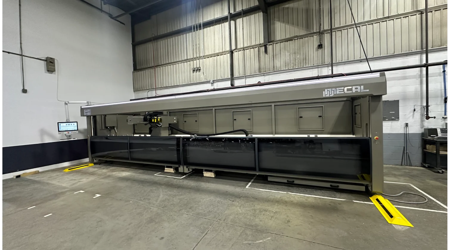 CNC profile machining centres 5axes mecal taurus installation