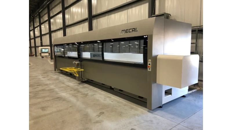 New CNC profile machining centres 4axes mecal gianos installation 5