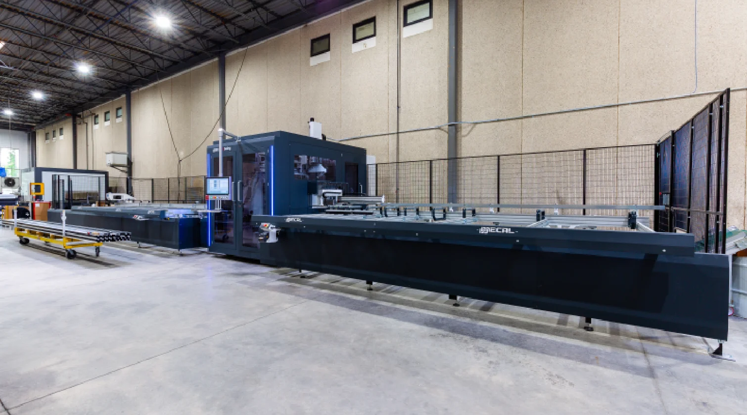 int machinery aluminum profile fabrication center mecal mc316 installation concord