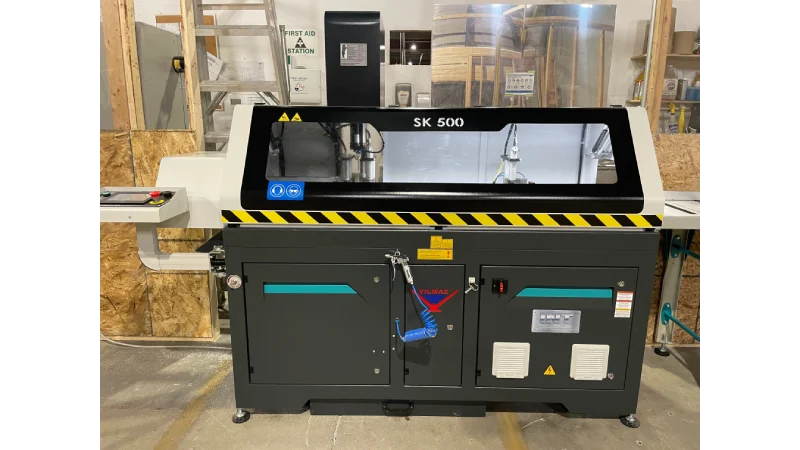 int machinery automatic cutting saw Yilmaz SK 500D instalaltion 2