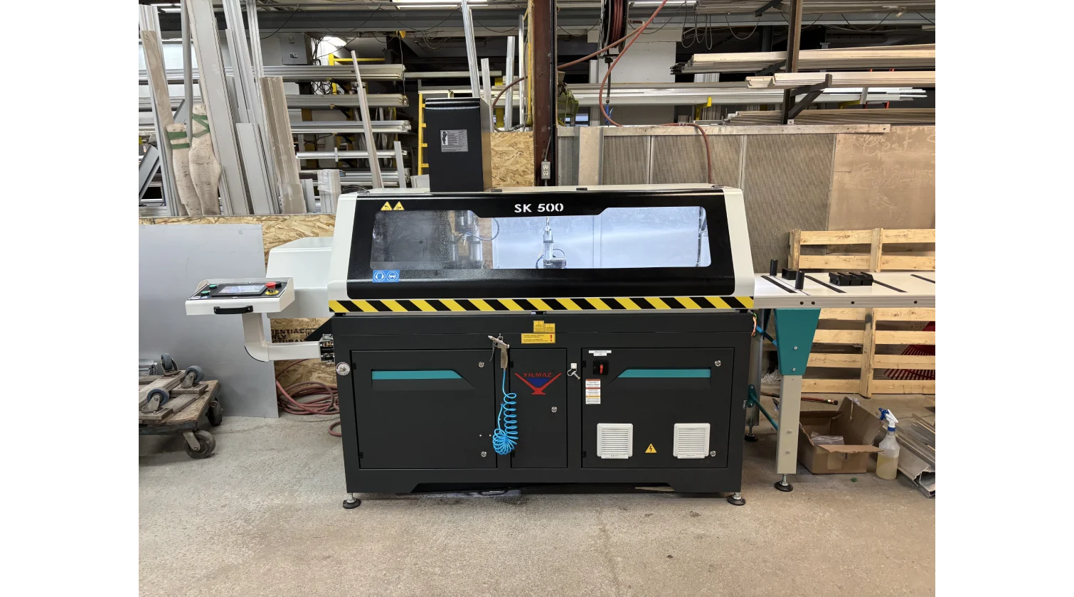 int machinery automatic cutting saw Yilmaz SK 500D instalaltion 3