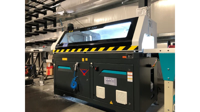 int machinery automatic cutting saw Yilmaz SK500 installation in summerland bc