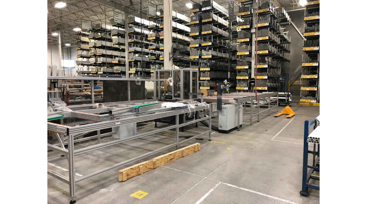 int machinery PVC vinyl window cutting centre thorwesten ASZ installation