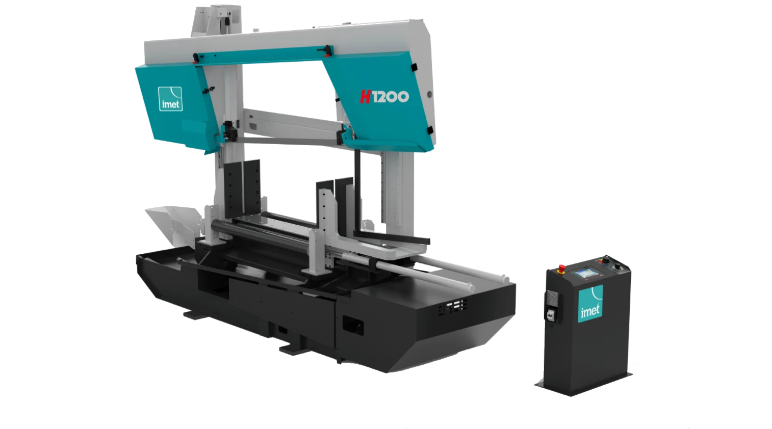int machinery semi automatic band saw IMET H 1200 main