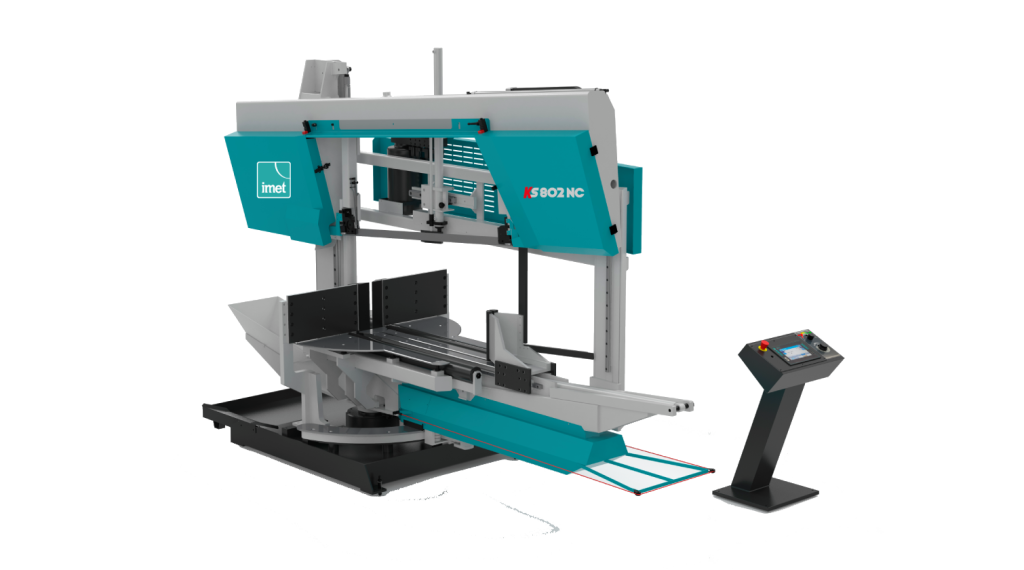 int machinery steel semi automatic band saw IMET KS 802 main