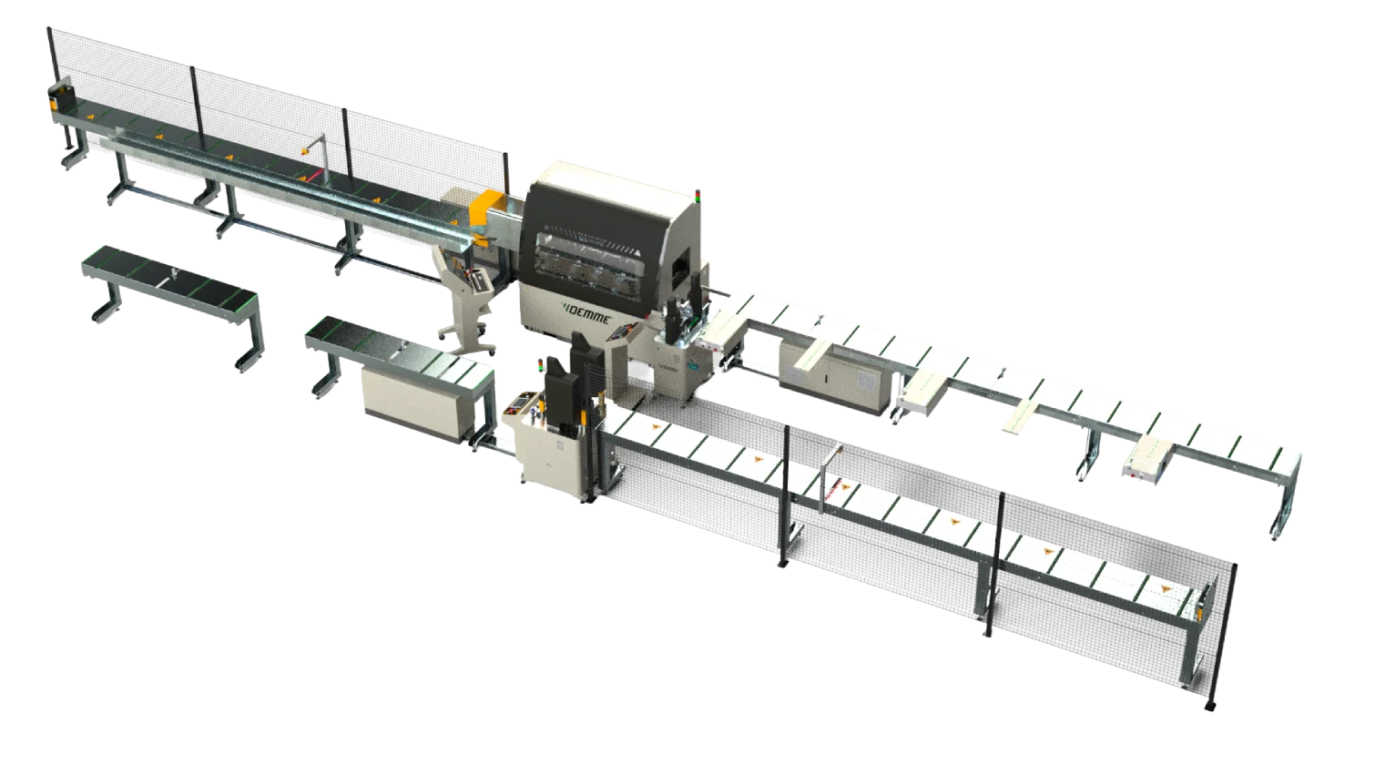 int machinery full cnc thermal break assembly line layout 40 main
